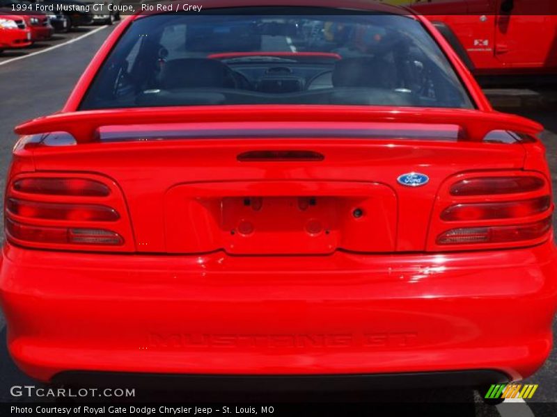 Rio Red / Grey 1994 Ford Mustang GT Coupe