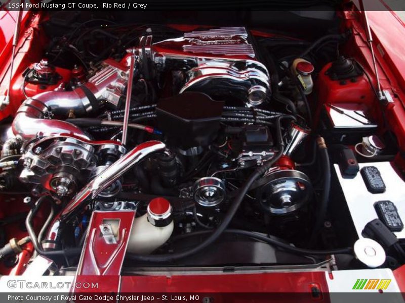 Rio Red / Grey 1994 Ford Mustang GT Coupe