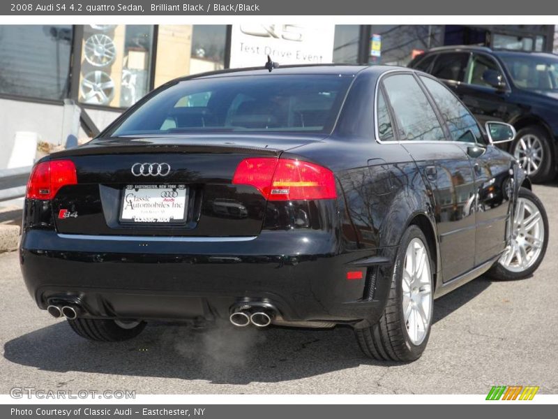 Brilliant Black / Black/Black 2008 Audi S4 4.2 quattro Sedan