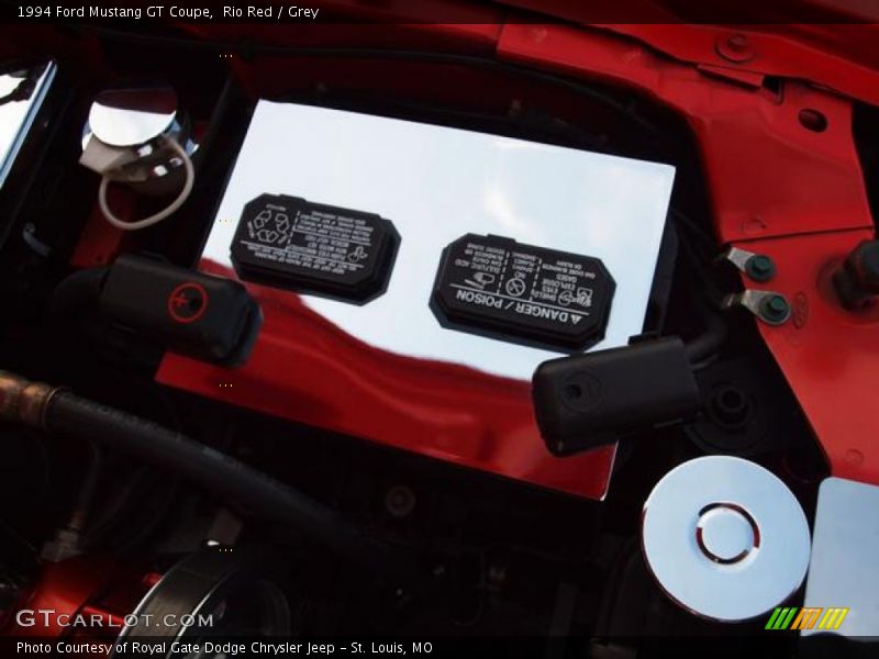 Rio Red / Grey 1994 Ford Mustang GT Coupe