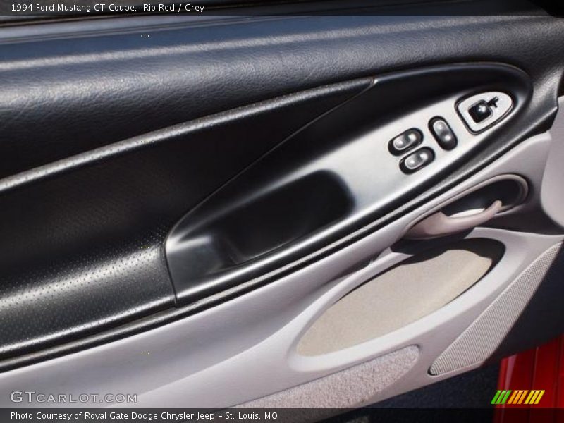 Rio Red / Grey 1994 Ford Mustang GT Coupe