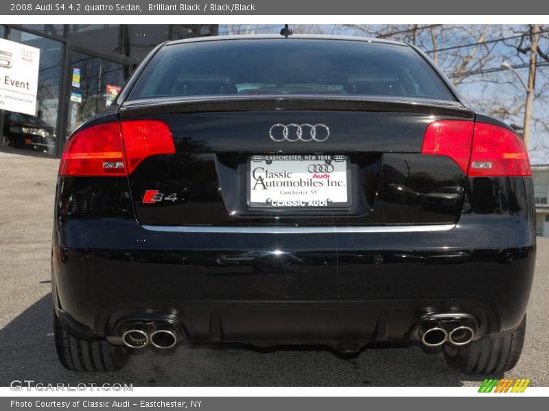 Brilliant Black / Black/Black 2008 Audi S4 4.2 quattro Sedan