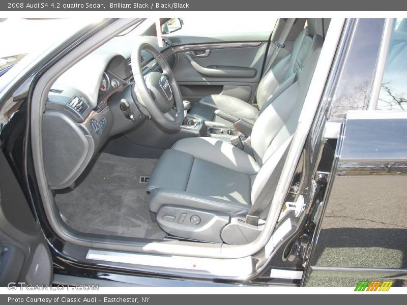 Brilliant Black / Black/Black 2008 Audi S4 4.2 quattro Sedan