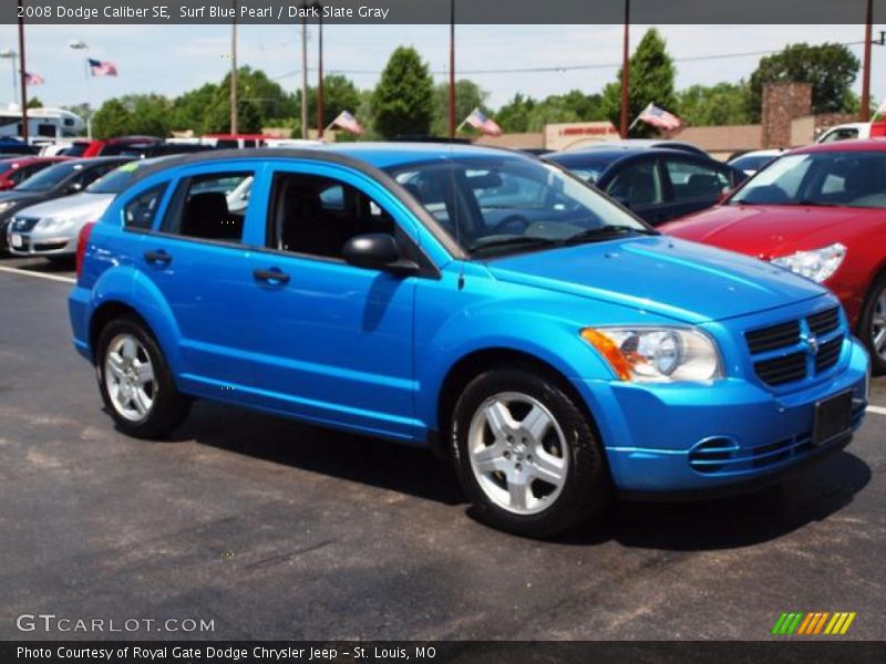 Surf Blue Pearl / Dark Slate Gray 2008 Dodge Caliber SE