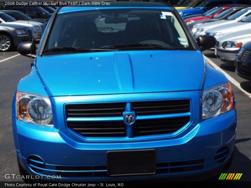 Surf Blue Pearl / Dark Slate Gray 2008 Dodge Caliber SE