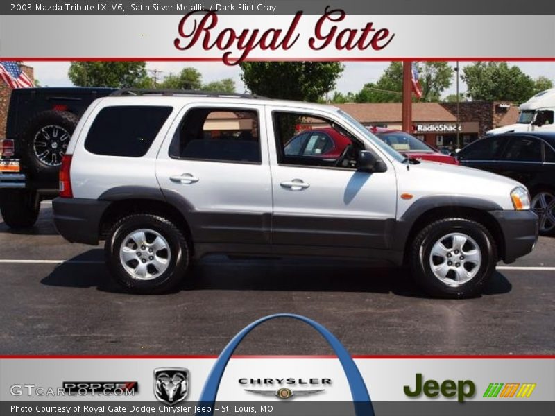 Satin Silver Metallic / Dark Flint Gray 2003 Mazda Tribute LX-V6
