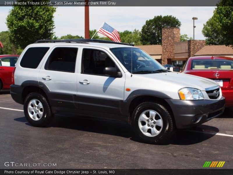 Satin Silver Metallic / Dark Flint Gray 2003 Mazda Tribute LX-V6