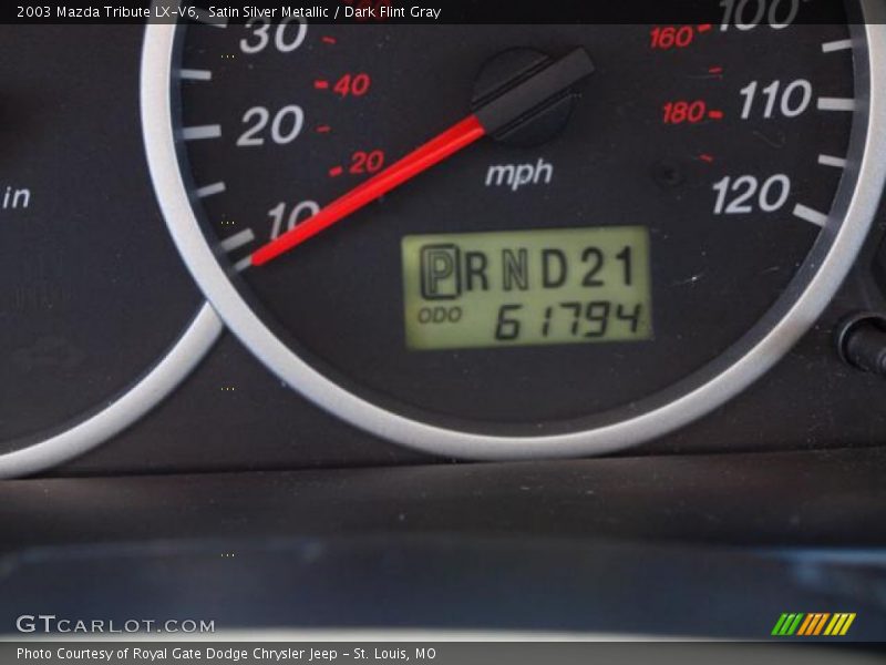 Satin Silver Metallic / Dark Flint Gray 2003 Mazda Tribute LX-V6