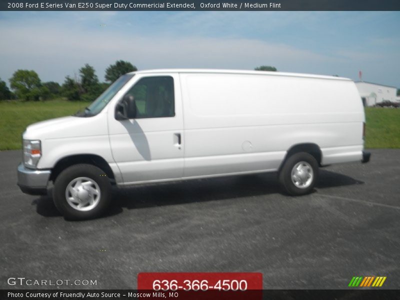 Oxford White / Medium Flint 2008 Ford E Series Van E250 Super Duty Commericial Extended