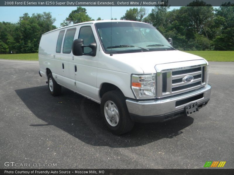 Oxford White / Medium Flint 2008 Ford E Series Van E250 Super Duty Commericial Extended