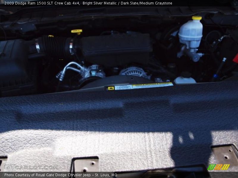 Bright Silver Metallic / Dark Slate/Medium Graystone 2009 Dodge Ram 1500 SLT Crew Cab 4x4