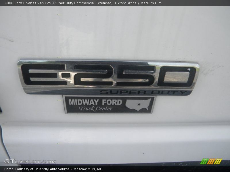 Oxford White / Medium Flint 2008 Ford E Series Van E250 Super Duty Commericial Extended