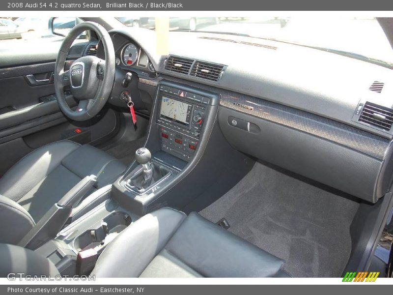 Brilliant Black / Black/Black 2008 Audi S4 4.2 quattro Sedan