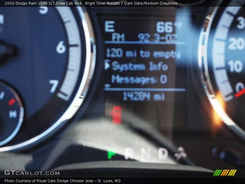 Bright Silver Metallic / Dark Slate/Medium Graystone 2009 Dodge Ram 1500 SLT Crew Cab 4x4