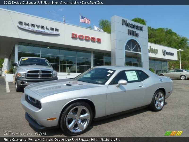Bright Silver Metallic / Dark Slate Gray 2012 Dodge Challenger R/T Plus