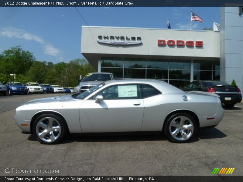 Bright Silver Metallic / Dark Slate Gray 2012 Dodge Challenger R/T Plus