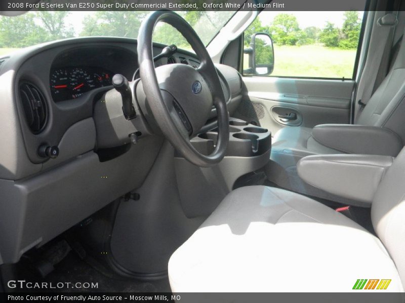 Oxford White / Medium Flint 2008 Ford E Series Van E250 Super Duty Commericial Extended