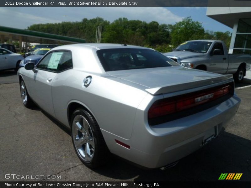 Bright Silver Metallic / Dark Slate Gray 2012 Dodge Challenger R/T Plus