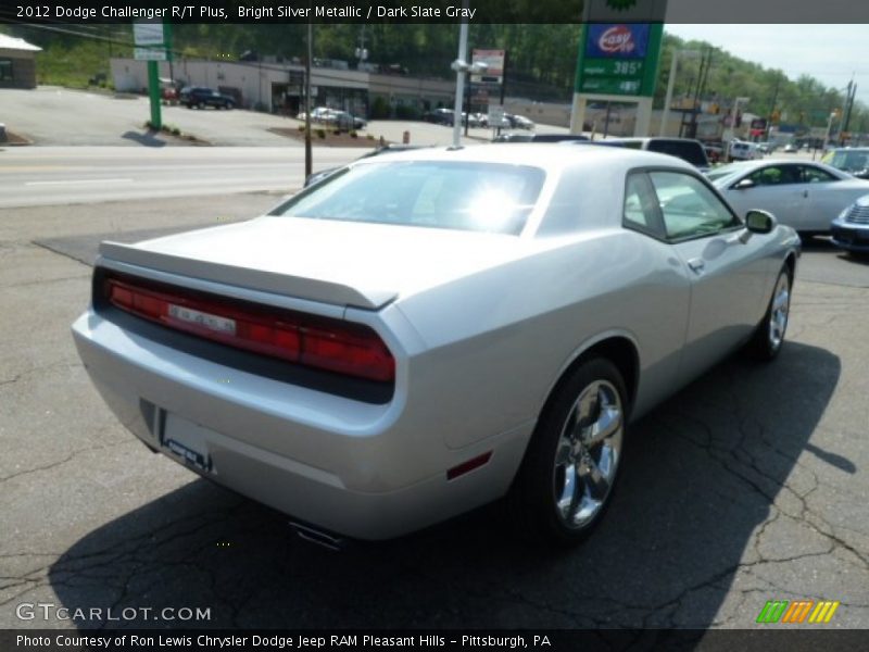 Bright Silver Metallic / Dark Slate Gray 2012 Dodge Challenger R/T Plus
