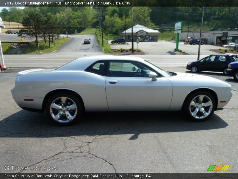 Bright Silver Metallic / Dark Slate Gray 2012 Dodge Challenger R/T Plus