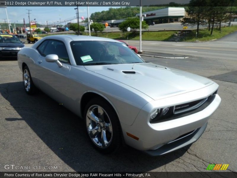 Bright Silver Metallic / Dark Slate Gray 2012 Dodge Challenger R/T Plus