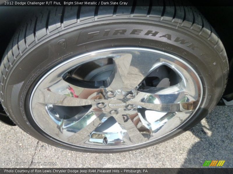 Bright Silver Metallic / Dark Slate Gray 2012 Dodge Challenger R/T Plus
