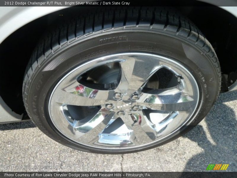Bright Silver Metallic / Dark Slate Gray 2012 Dodge Challenger R/T Plus
