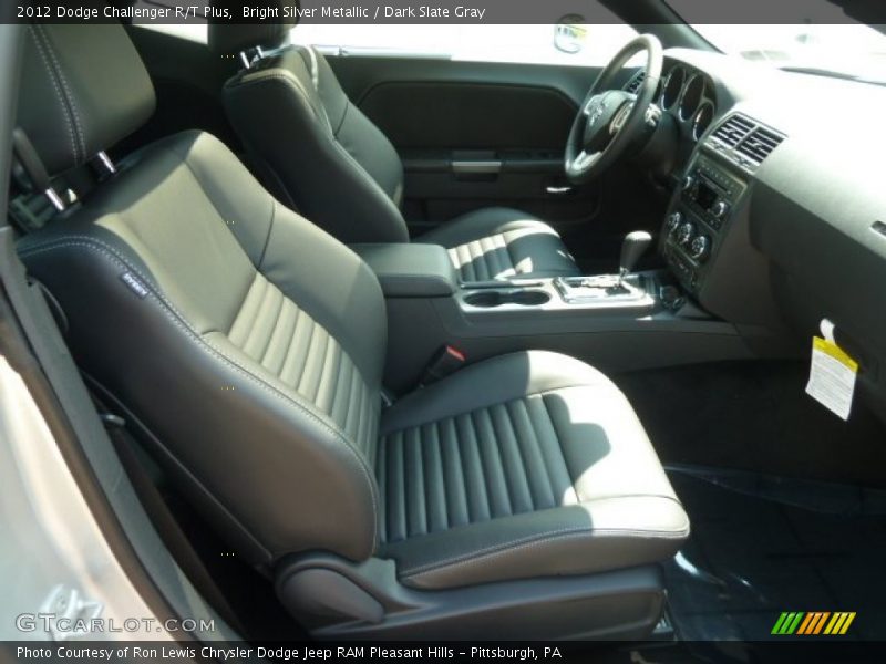 Bright Silver Metallic / Dark Slate Gray 2012 Dodge Challenger R/T Plus