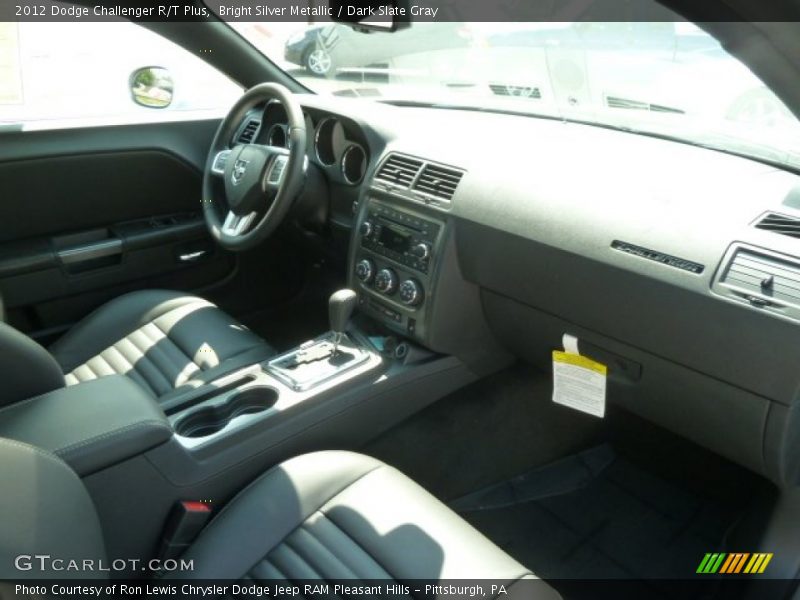 Bright Silver Metallic / Dark Slate Gray 2012 Dodge Challenger R/T Plus