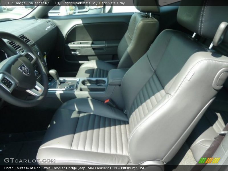 Bright Silver Metallic / Dark Slate Gray 2012 Dodge Challenger R/T Plus