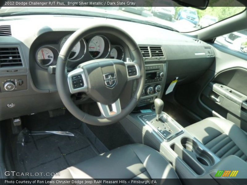 Bright Silver Metallic / Dark Slate Gray 2012 Dodge Challenger R/T Plus