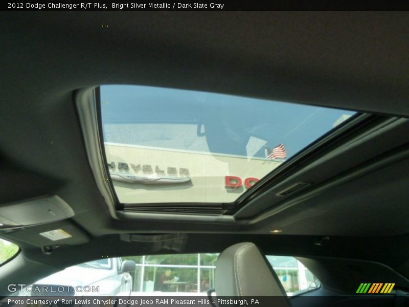 Bright Silver Metallic / Dark Slate Gray 2012 Dodge Challenger R/T Plus