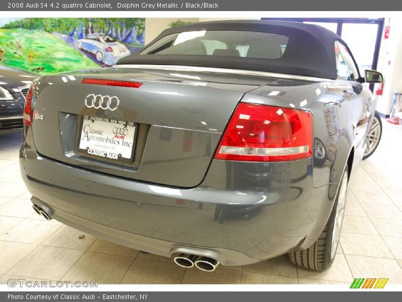 Dolphin Grey Metallic / Black/Black 2008 Audi S4 4.2 quattro Cabriolet