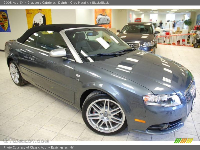 Dolphin Grey Metallic / Black/Black 2008 Audi S4 4.2 quattro Cabriolet