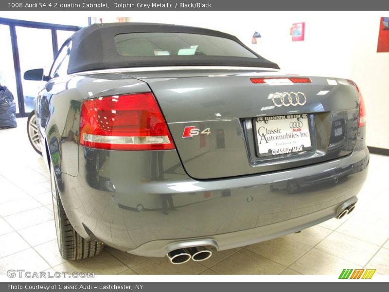 Dolphin Grey Metallic / Black/Black 2008 Audi S4 4.2 quattro Cabriolet