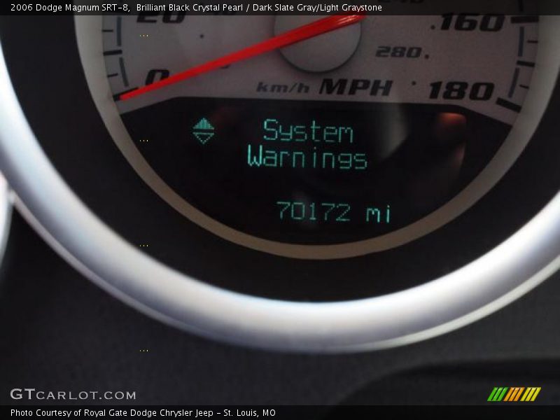 Brilliant Black Crystal Pearl / Dark Slate Gray/Light Graystone 2006 Dodge Magnum SRT-8