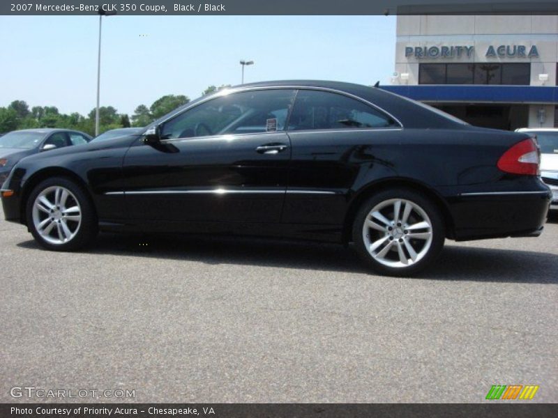 Black / Black 2007 Mercedes-Benz CLK 350 Coupe