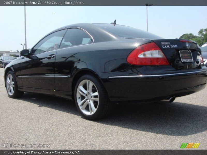 Black / Black 2007 Mercedes-Benz CLK 350 Coupe