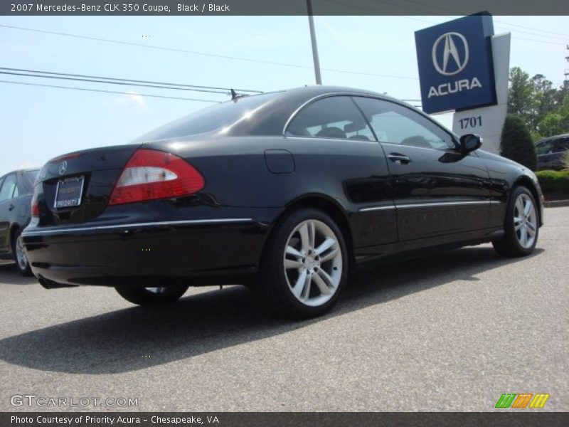 Black / Black 2007 Mercedes-Benz CLK 350 Coupe