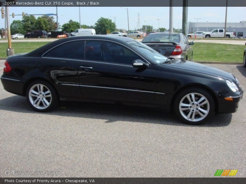 Black / Black 2007 Mercedes-Benz CLK 350 Coupe