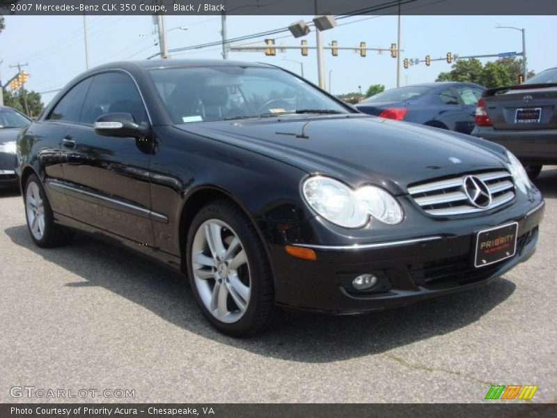 Black / Black 2007 Mercedes-Benz CLK 350 Coupe