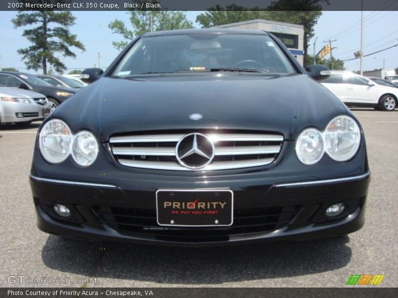 Black / Black 2007 Mercedes-Benz CLK 350 Coupe