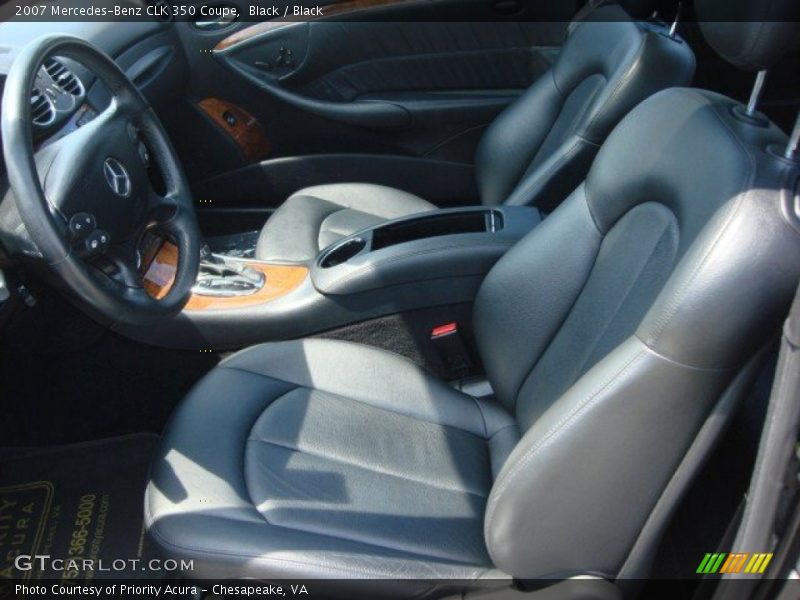 Black / Black 2007 Mercedes-Benz CLK 350 Coupe