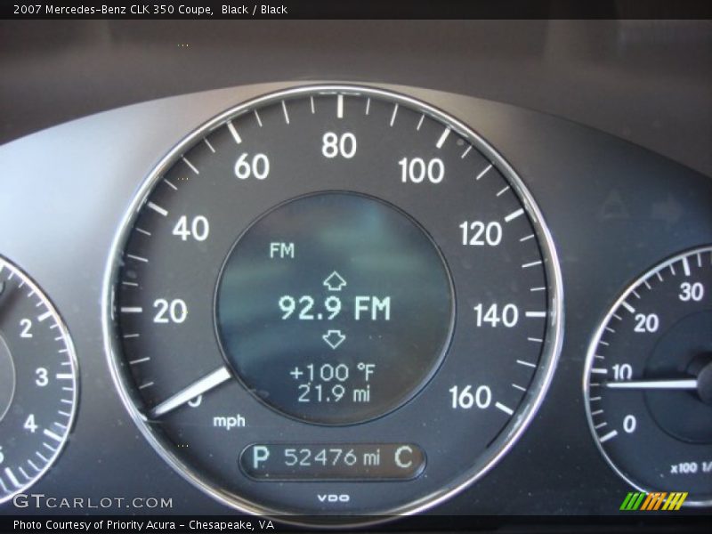 Black / Black 2007 Mercedes-Benz CLK 350 Coupe