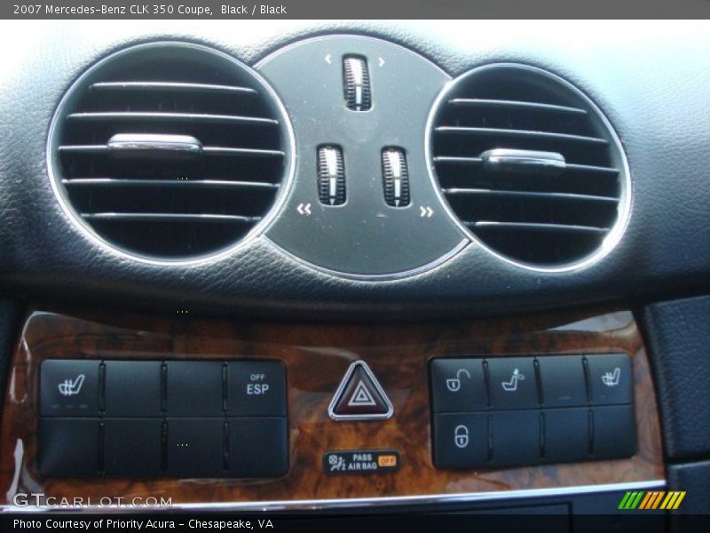 Black / Black 2007 Mercedes-Benz CLK 350 Coupe