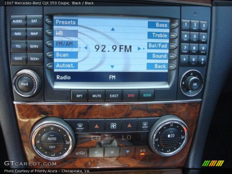 Black / Black 2007 Mercedes-Benz CLK 350 Coupe