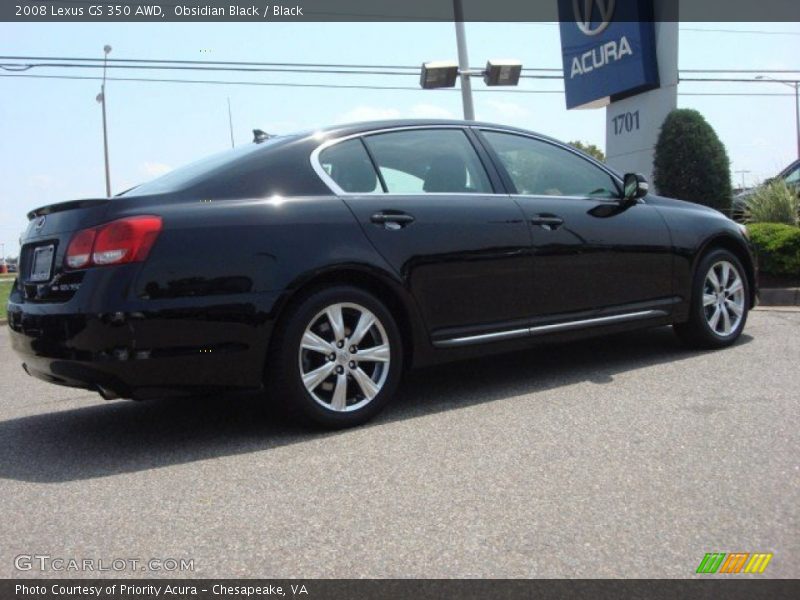 Obsidian Black / Black 2008 Lexus GS 350 AWD