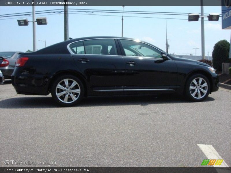 Obsidian Black / Black 2008 Lexus GS 350 AWD