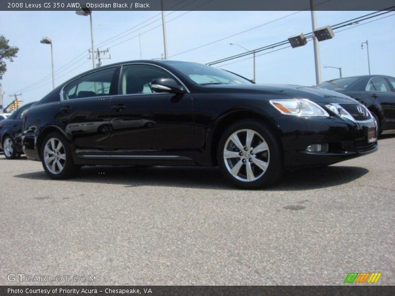 Obsidian Black / Black 2008 Lexus GS 350 AWD