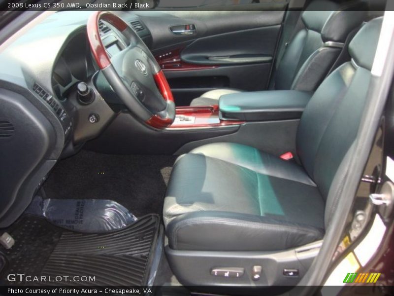 Obsidian Black / Black 2008 Lexus GS 350 AWD